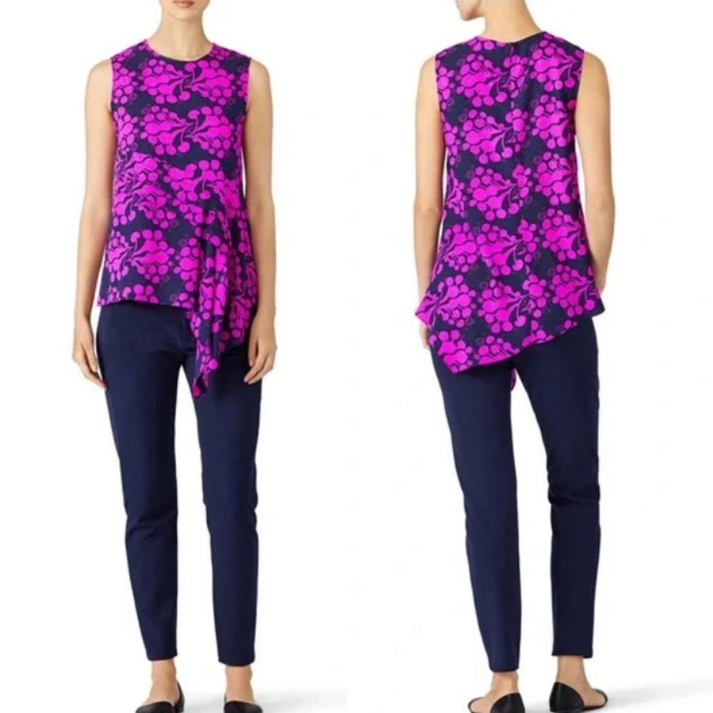 Tanya Taylor Silk Arizona Sleeveless Top - size 2